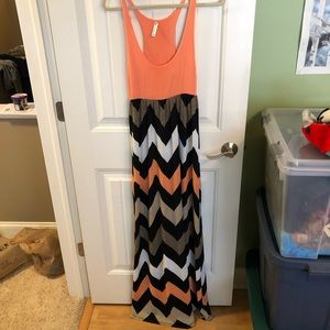 Chevron Maxi Dress